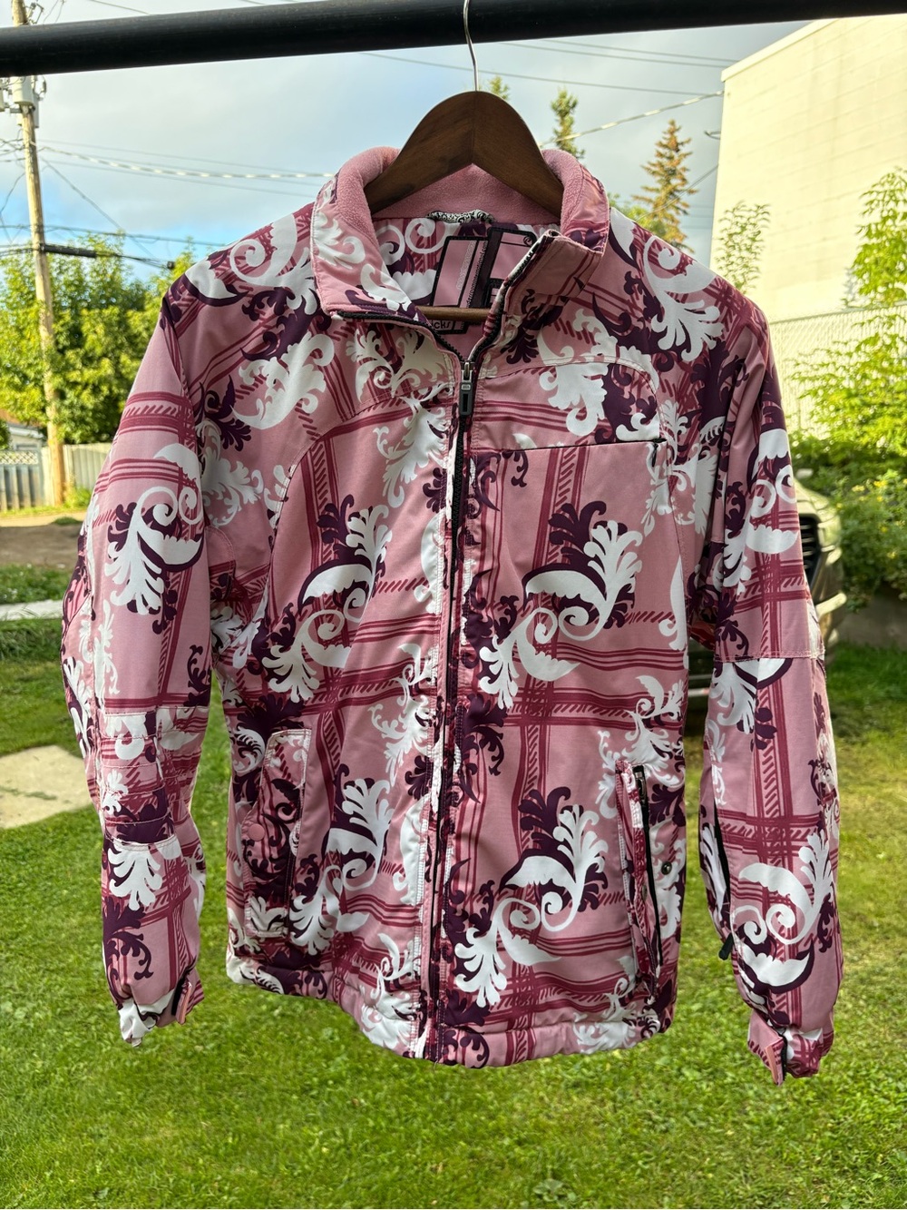 Women's Pink Lil Chicks Patterned Jacket